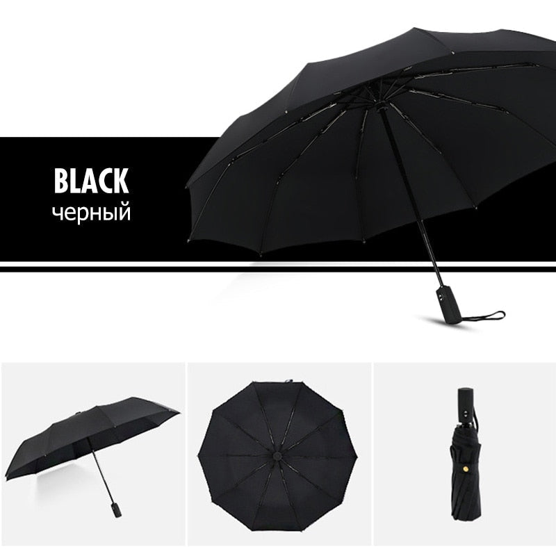 Windproof Stormparaplu - Opvouwbare Paraplu voor Regen en Storm