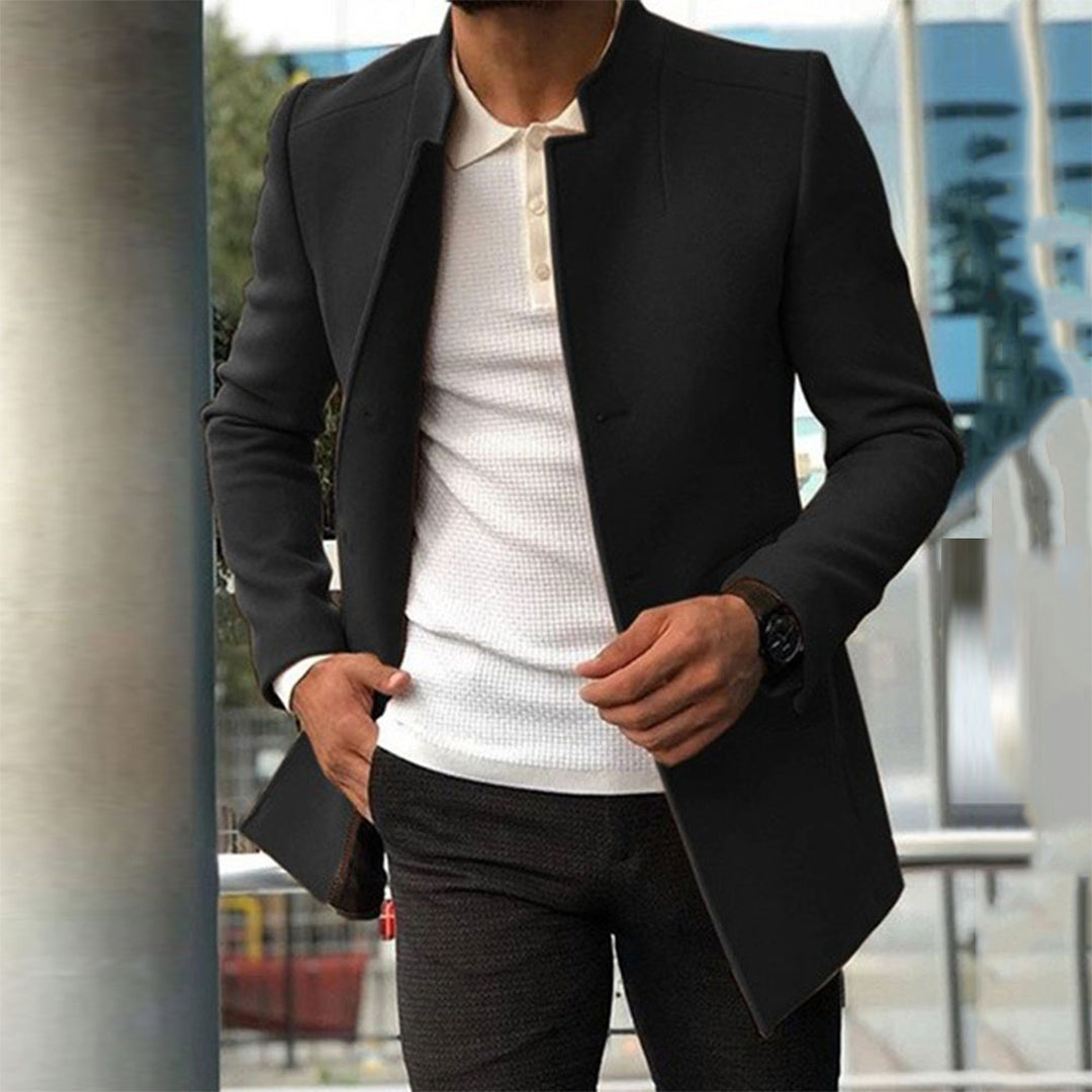 Rafael | Elegante warme wolblend winterjas voor heren met slanke pasvorm