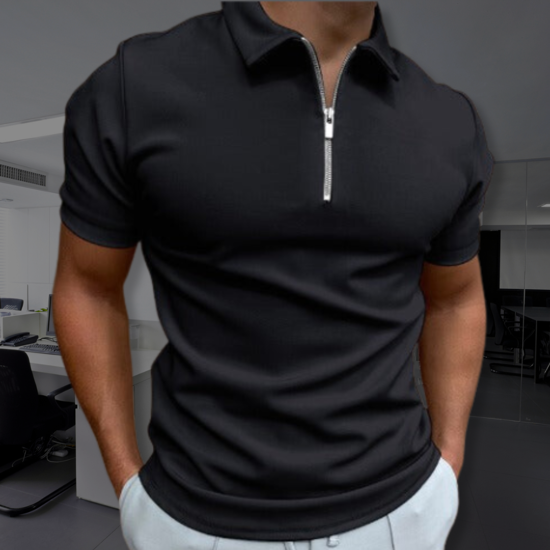 Santos Zip-Up Polo