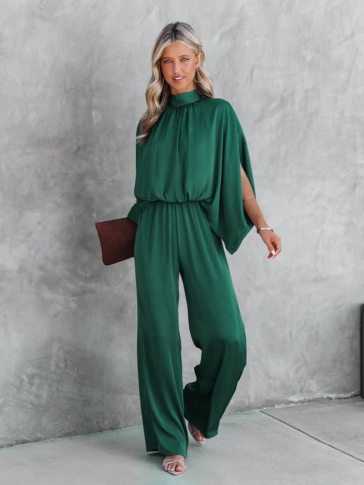 Benthe - Groene losse jumpsuit