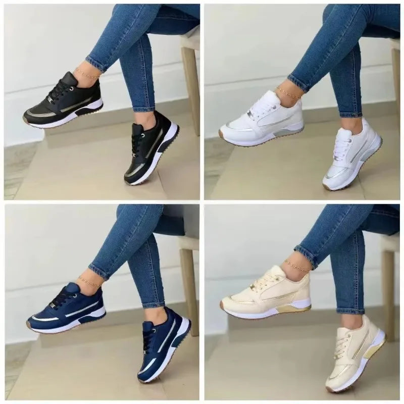 Elegante dames sneakers met dempende zool – stijlvol comfort voor elke dag