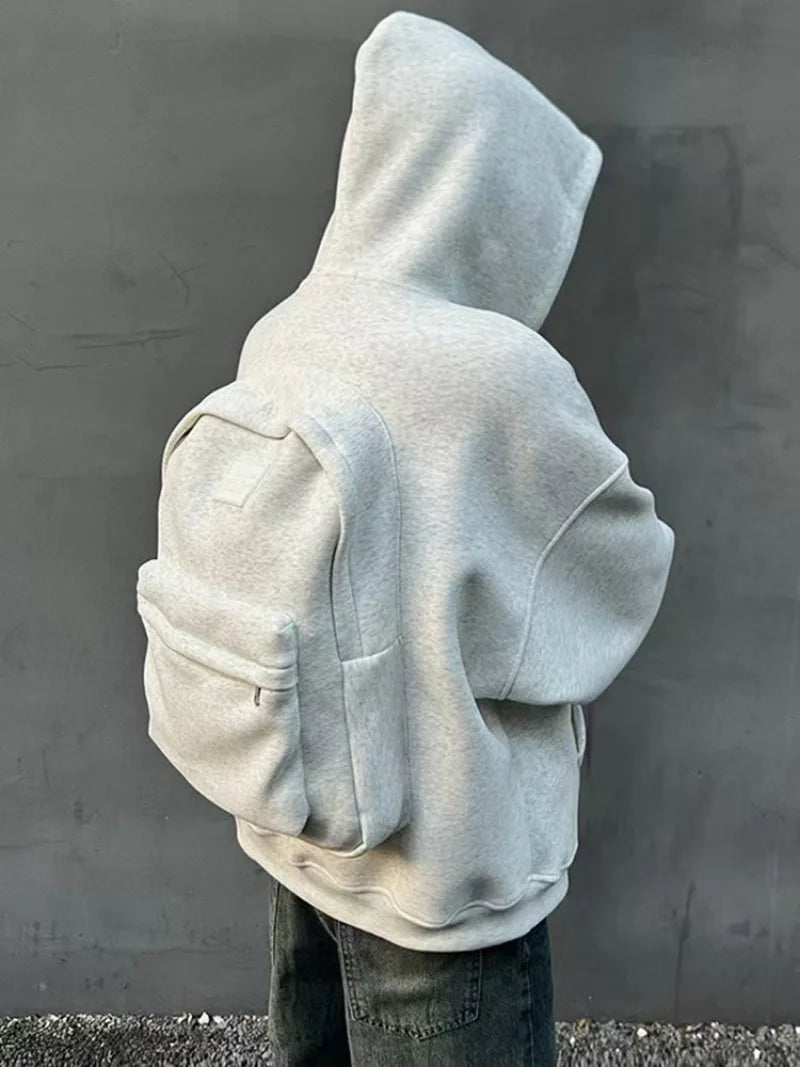 Niels | Hoodie met ingebouwde rugzak voor heren