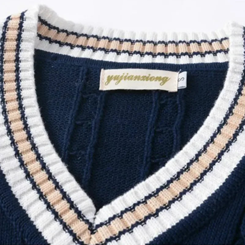 Sven | Gebreide pullover gilet voor heren