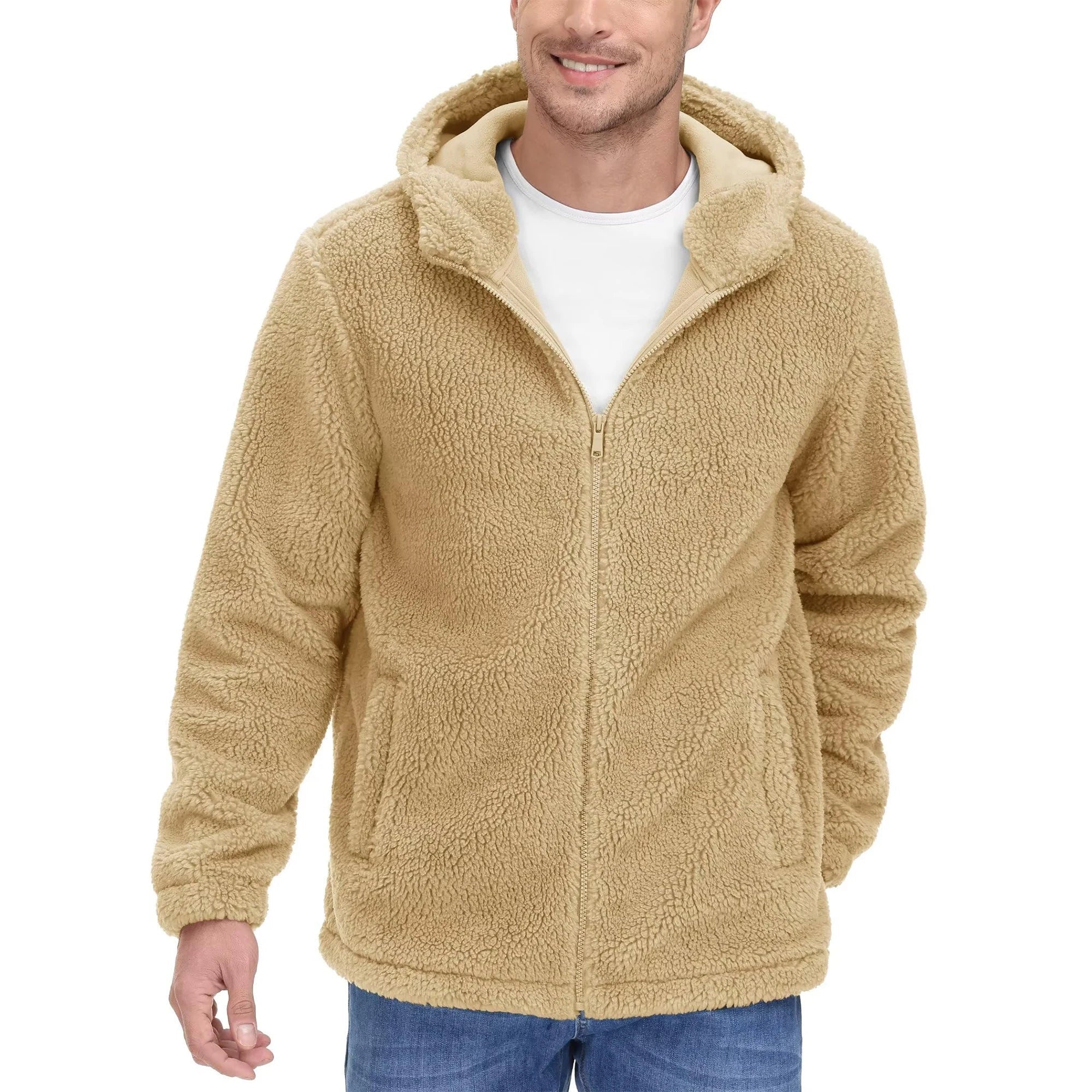 Bram | Sherpa fleece hoodie voor heren