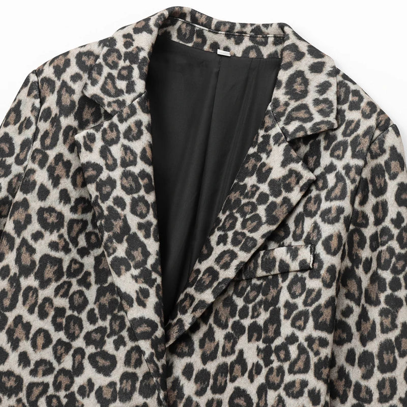 Maya - Elegante Luipaardblazer voor Dames