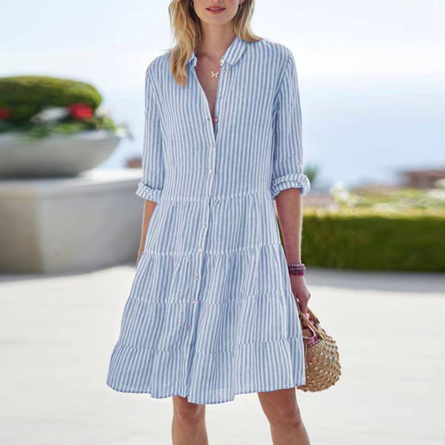 Zomerjurk met elegante details – Comfort en stijl voor elke zomerdag