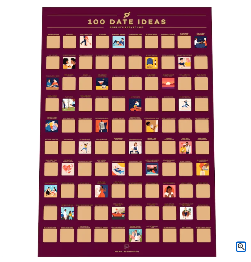 Date Kalender LovePlanner - 100 Leuke Dates - Koppelplanner