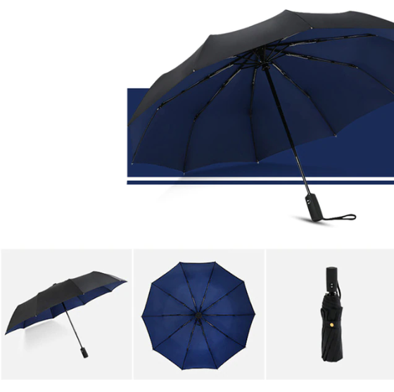 Windproof Stormparaplu - Opvouwbare Paraplu voor Regen en Storm