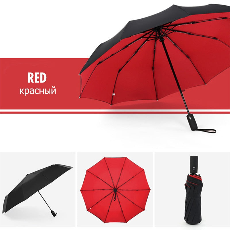 Windproof Stormparaplu - Opvouwbare Paraplu voor Regen en Storm