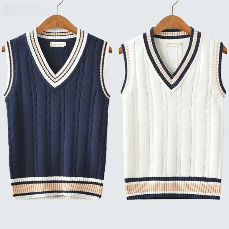 Sven | Gebreide pullover gilet voor heren