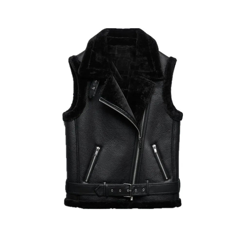 Jade Leren Bodywarmer - Warm & Trendy