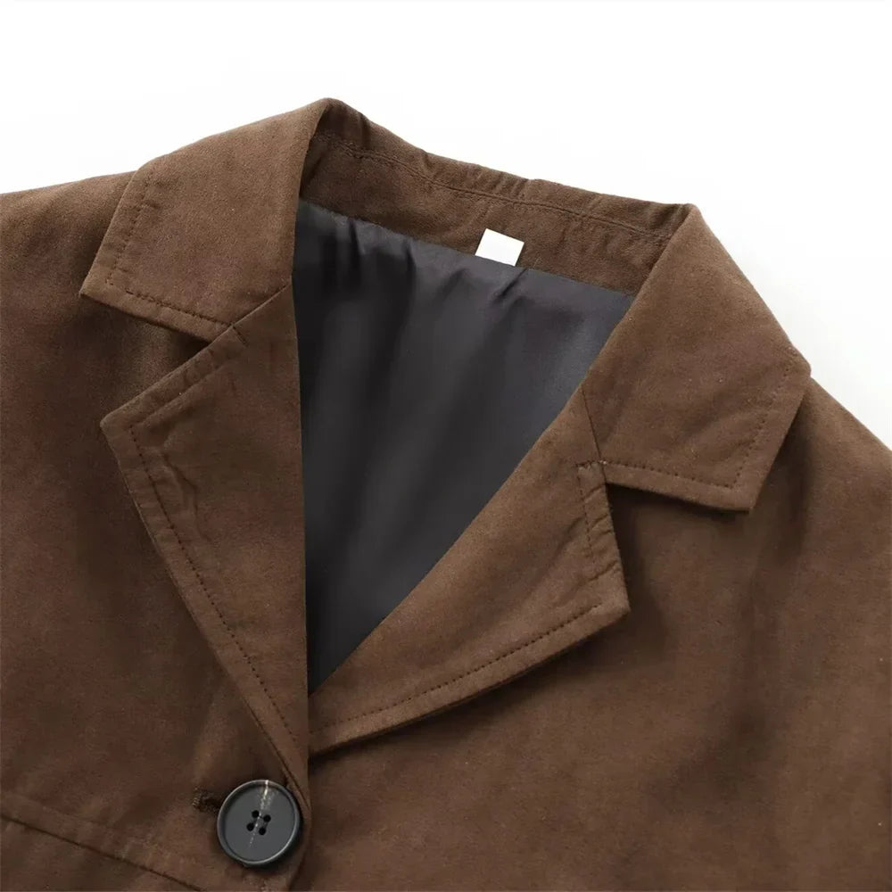 Sophie - Luxe Suède Jas voor Dames