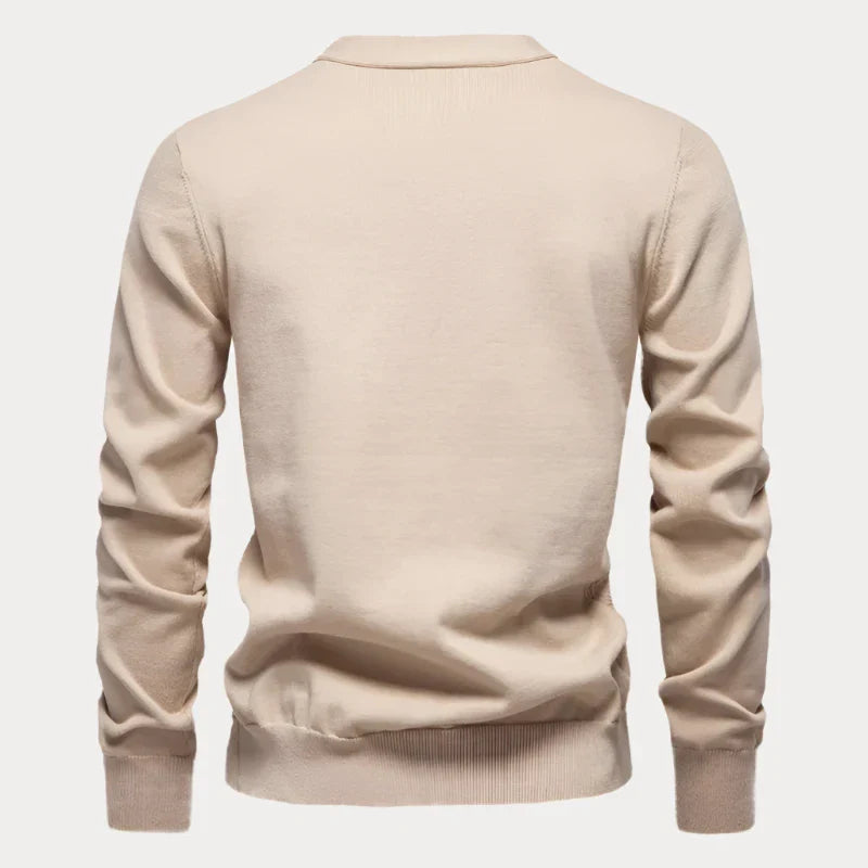 Hugo | Klassieke ademende herfstcardigan voor heren van fijne breistof met V-hals en knoopsluiting