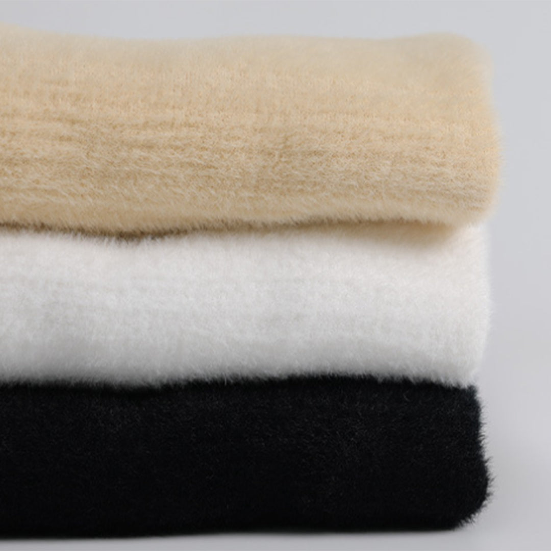 Talulla | Zachte ademende coltrui voor dames met casual pasvorm en effen design