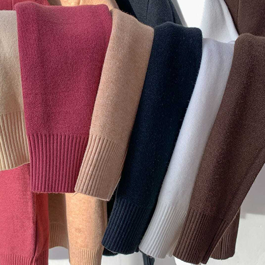 Talulla | Zachte ademende coltrui voor dames met casual pasvorm en effen design