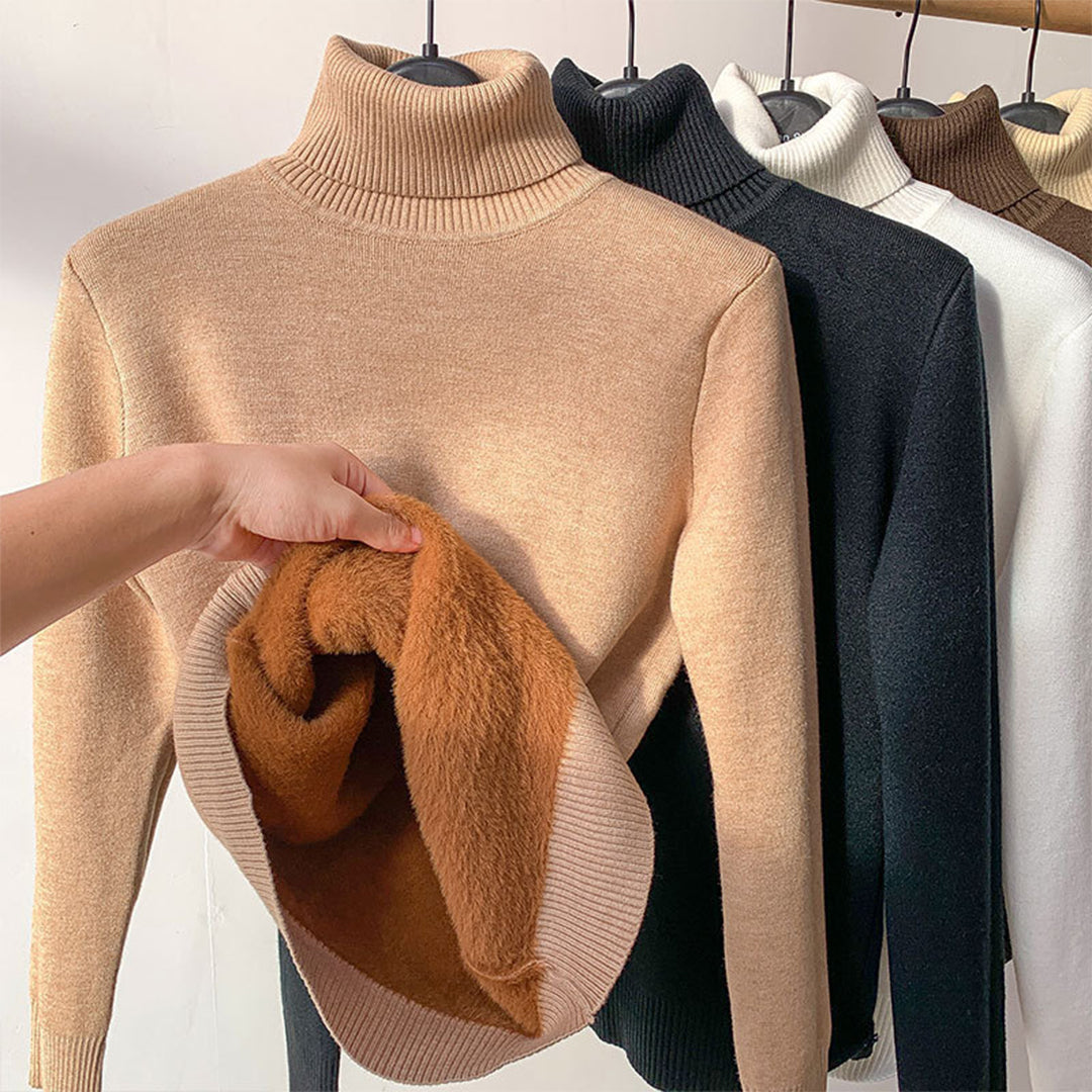 Talulla | Zachte ademende coltrui voor dames met casual pasvorm en effen design