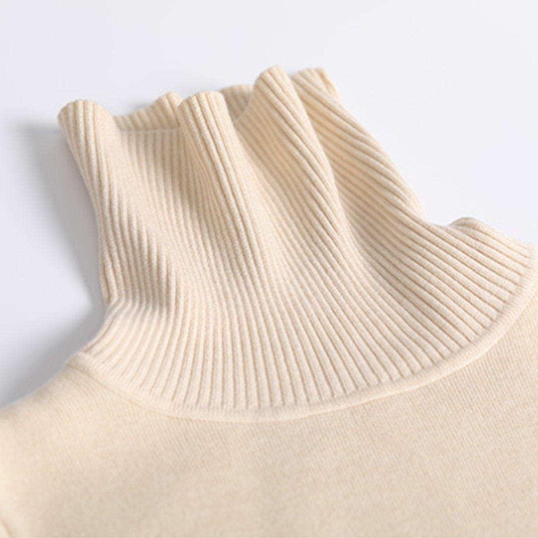 Talulla | Zachte ademende coltrui voor dames met casual pasvorm en effen design