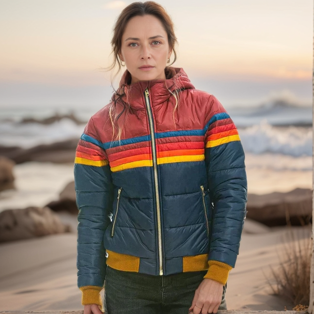Aurélie | Warme winterjas dames met retro urban look