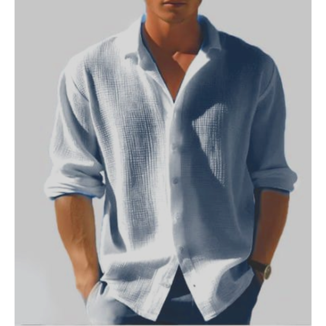 Koen - Casual blouse met knoopsluiting heren