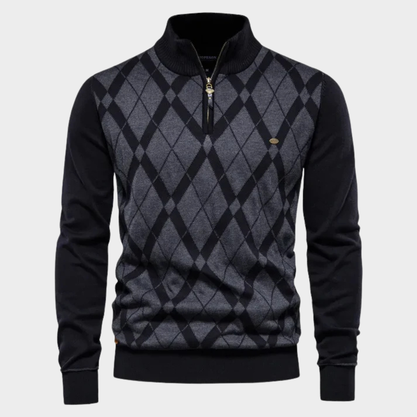 Oscar - Half-Zip Trui met Strak Design