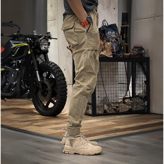 Heren stretch cargobroek – Comfortabele outdoorbroek met moderne pasvorm en functionele zakken