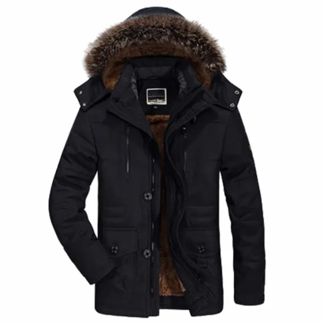 Timo | Winterparka met capuchon voor heren