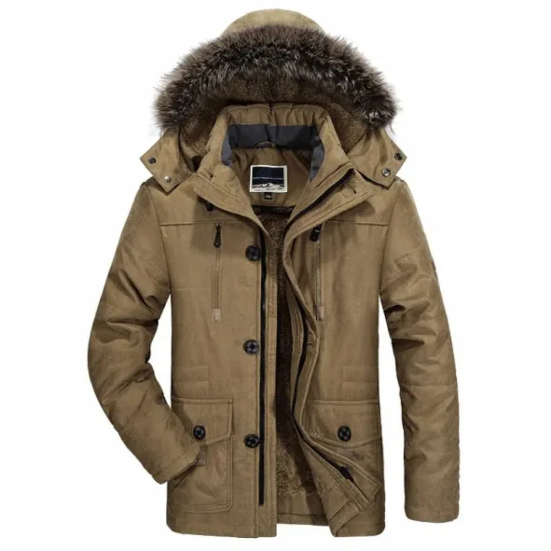 Timo | Winterparka met capuchon voor heren