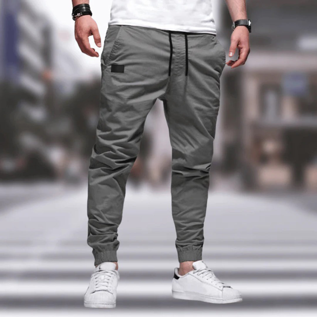 Viggo | Lichtgewicht polyester herfst cargo broek voor heren met eigentijdse look