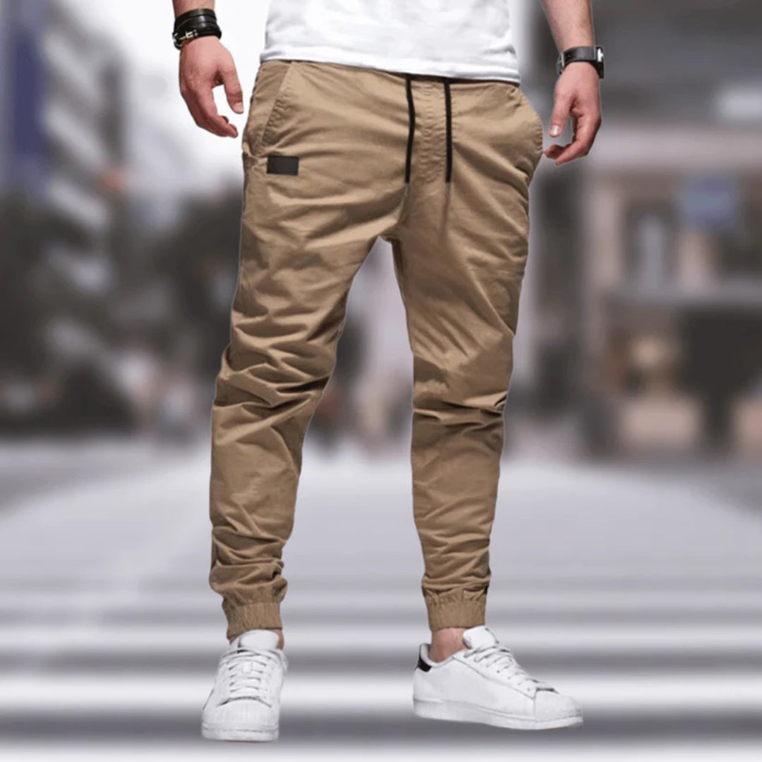Viggo | Lichtgewicht polyester herfst cargo broek voor heren met eigentijdse look