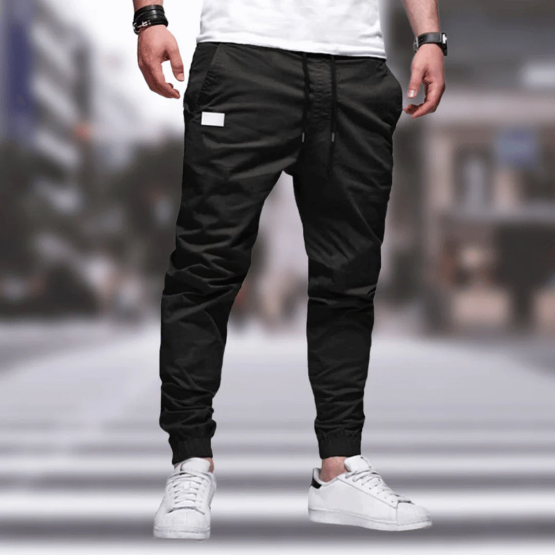 Viggo | Lichtgewicht polyester herfst cargo broek voor heren met eigentijdse look