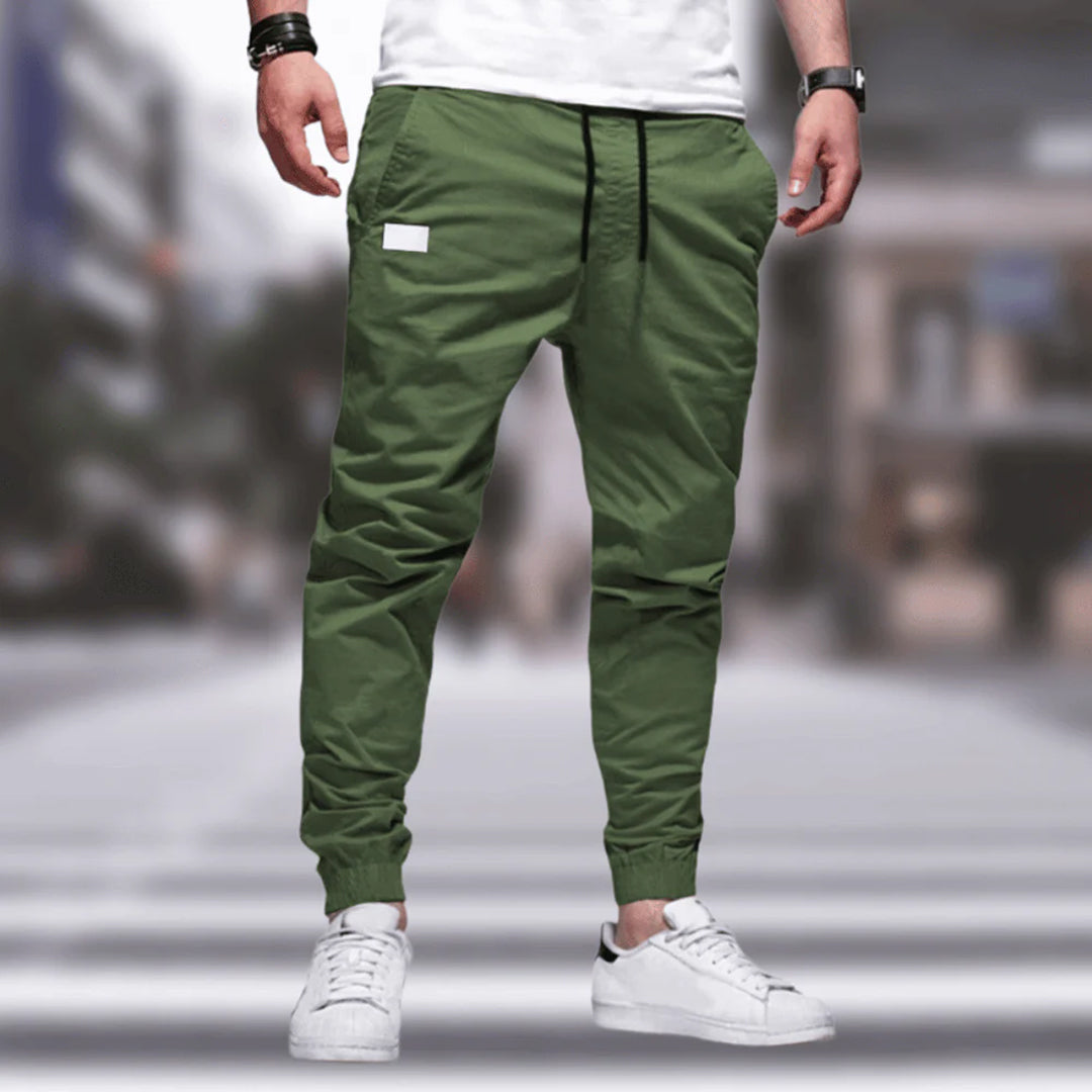 Viggo | Lichtgewicht polyester herfst cargo broek voor heren met eigentijdse look