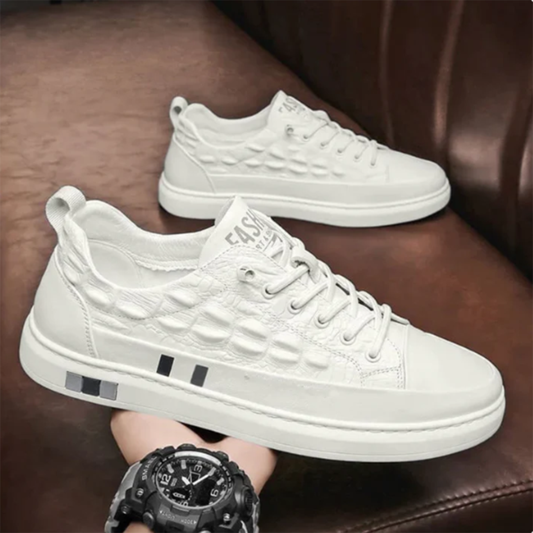 Bruno | Stijlvolle ademende PU sneakers voor heren met luxe afwerking