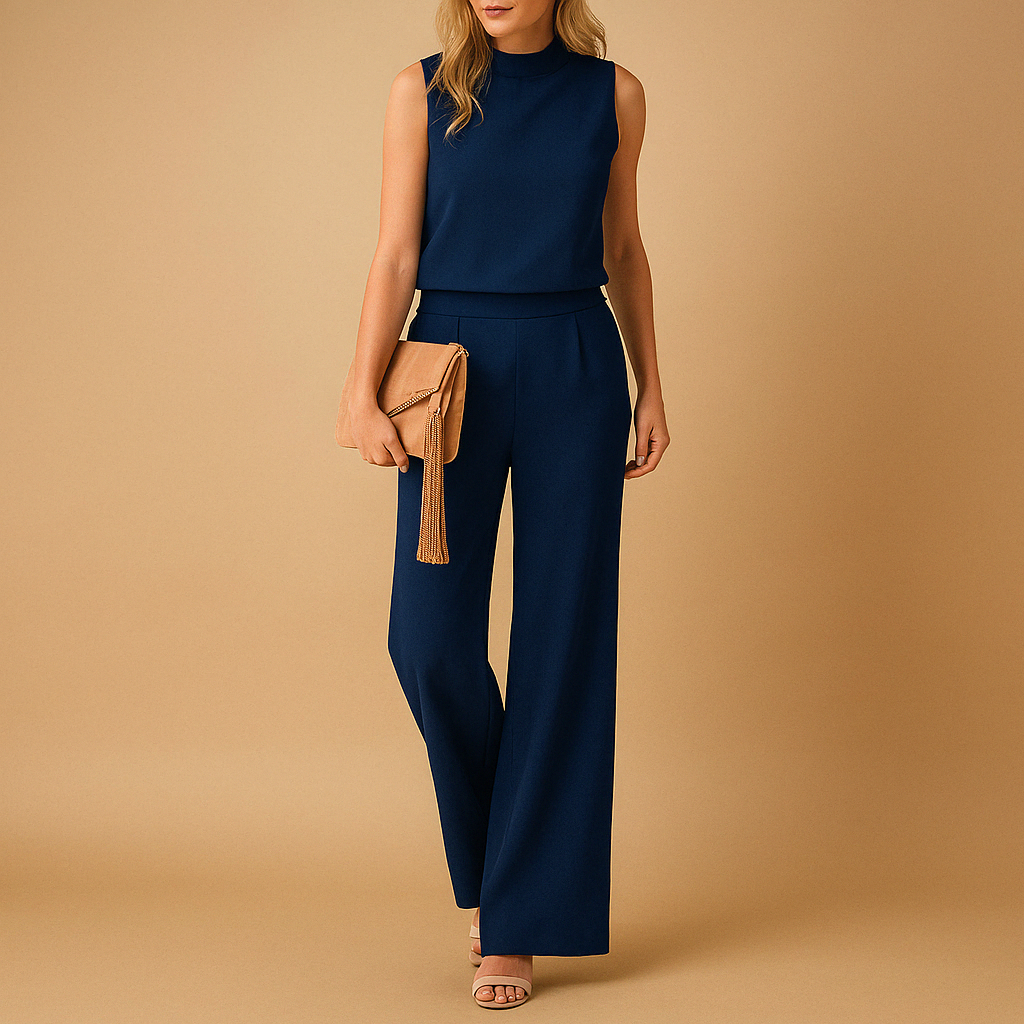 Hannah - Jumpsuit met wijde pijpen dames