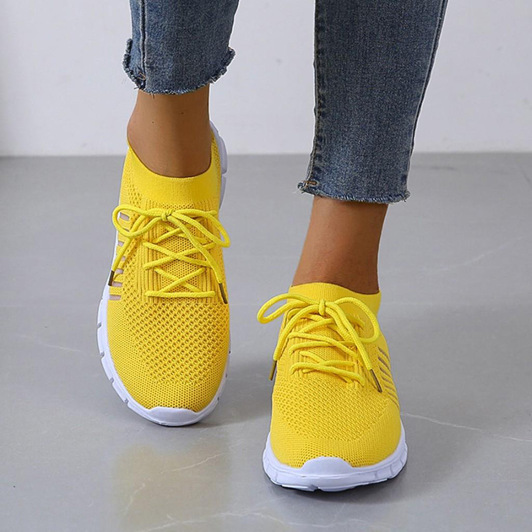 Alzbeta | Lichtgewicht ademende mesh herfst sneakers voor dames met flexibele antislipzool