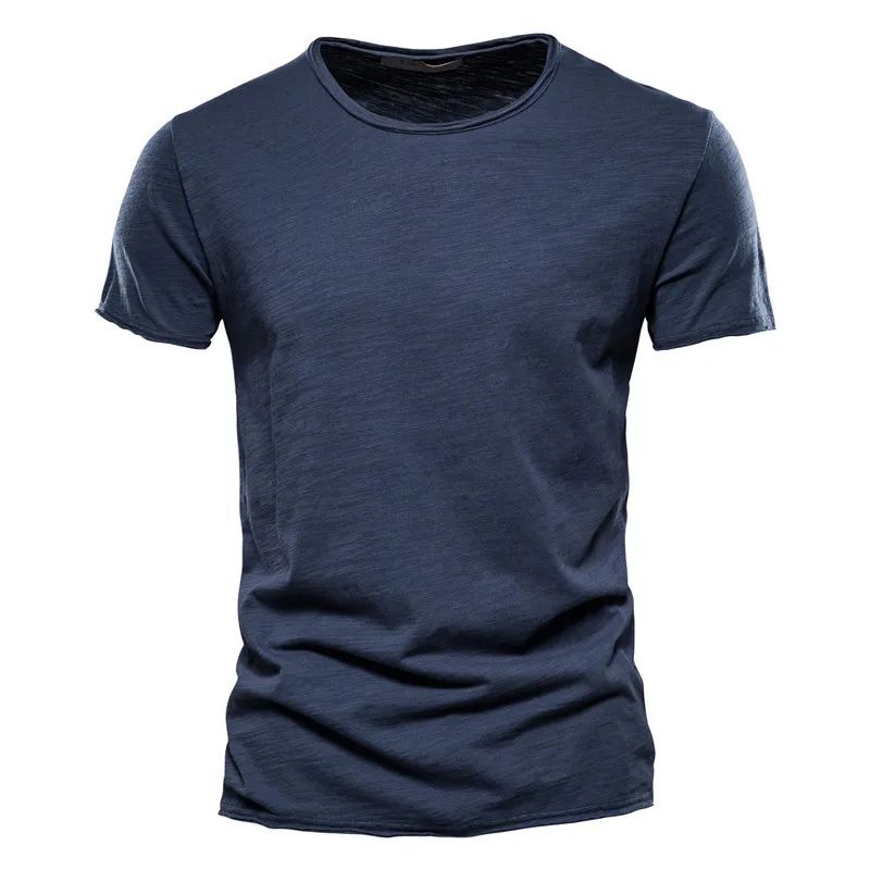 Loukas | Lichtgewicht ademend katoen t-shirt voor heren met moderne pasvorm