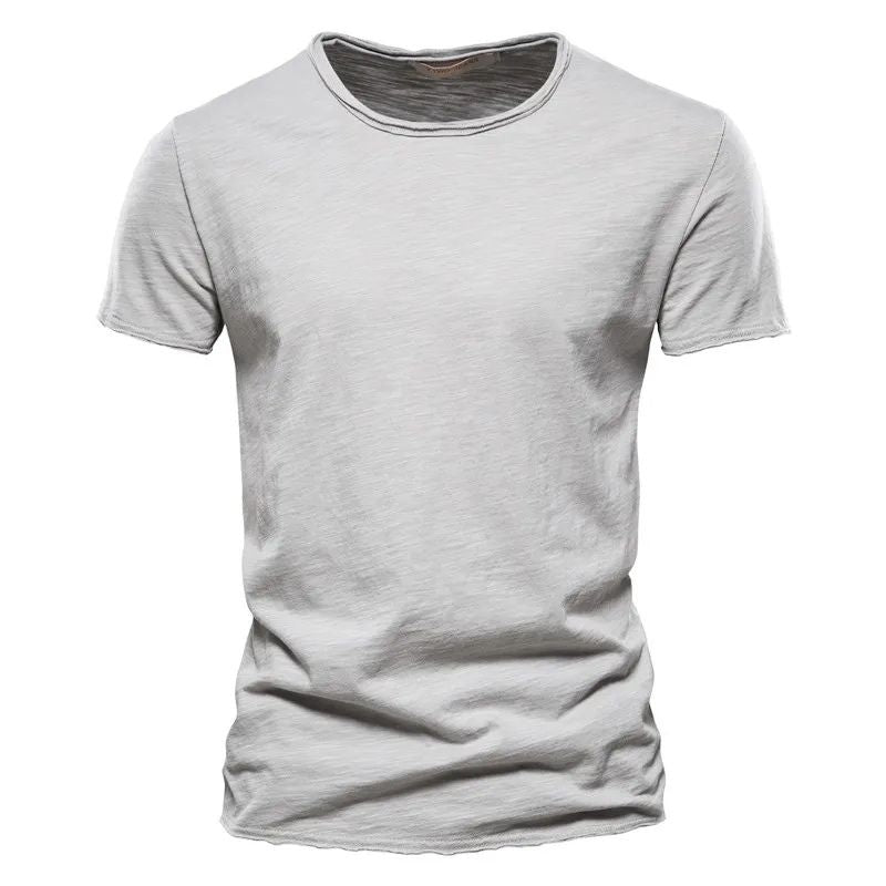 Loukas | Lichtgewicht ademend katoen t-shirt voor heren met moderne pasvorm