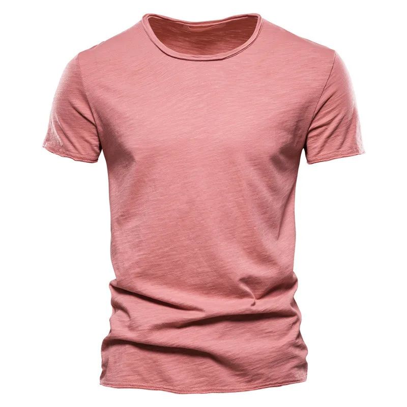 Loukas | Lichtgewicht ademend katoen t-shirt voor heren met moderne pasvorm