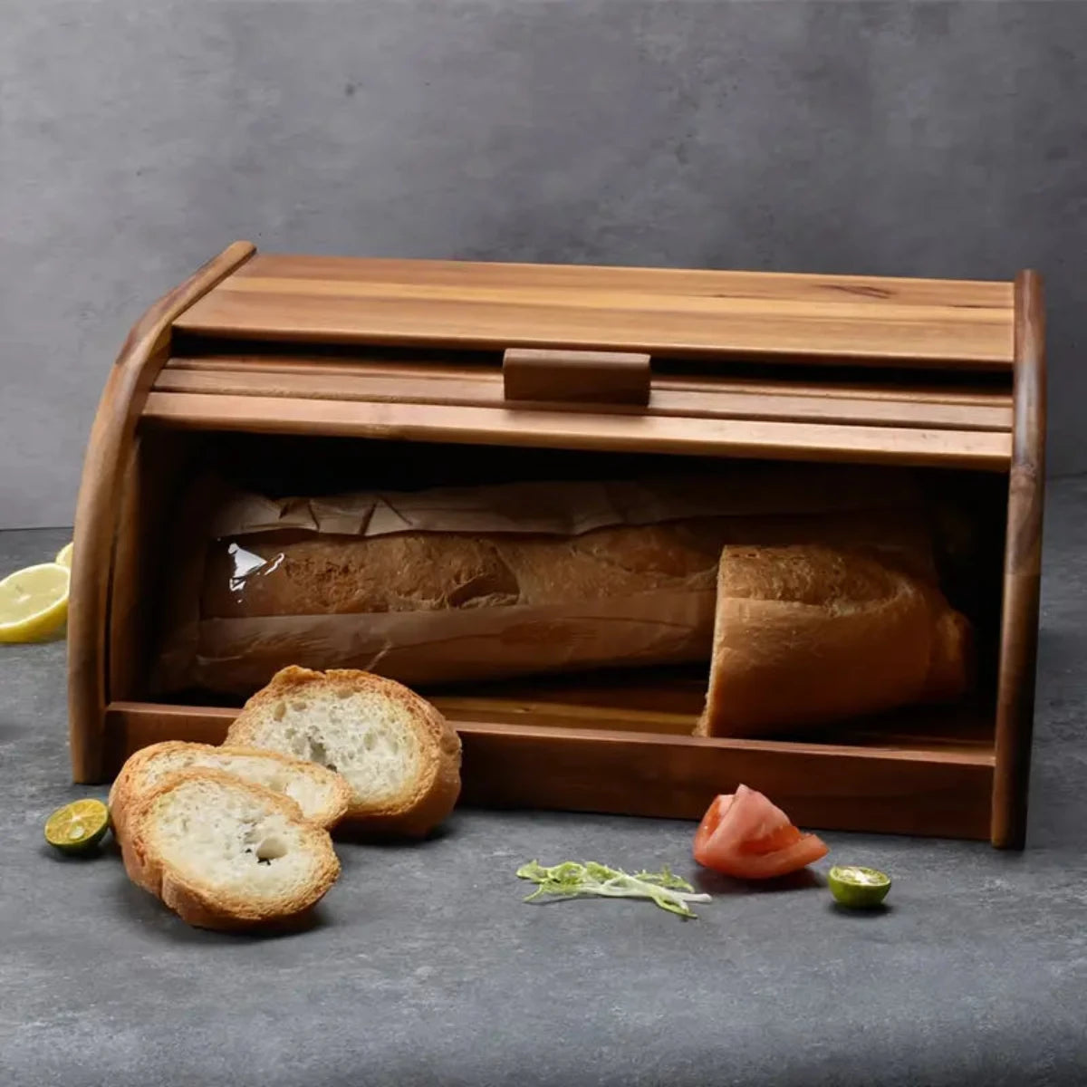 Cadora - Luxe Houten Brooddoos voor de Keuken