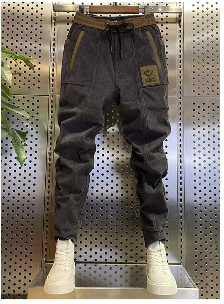 Heren joggingbroek corduroy – Cargostijl met retro streetwear look voor elk seizoen