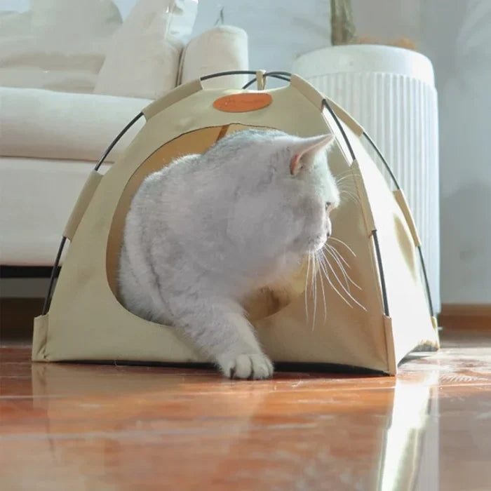 Vouwbare tent voor katten