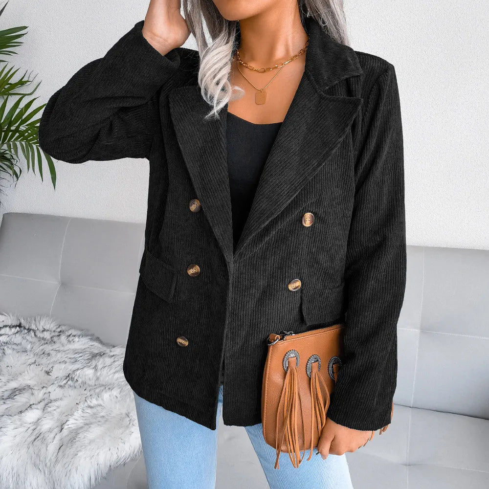 Isabella - Ribfluwelen blazer