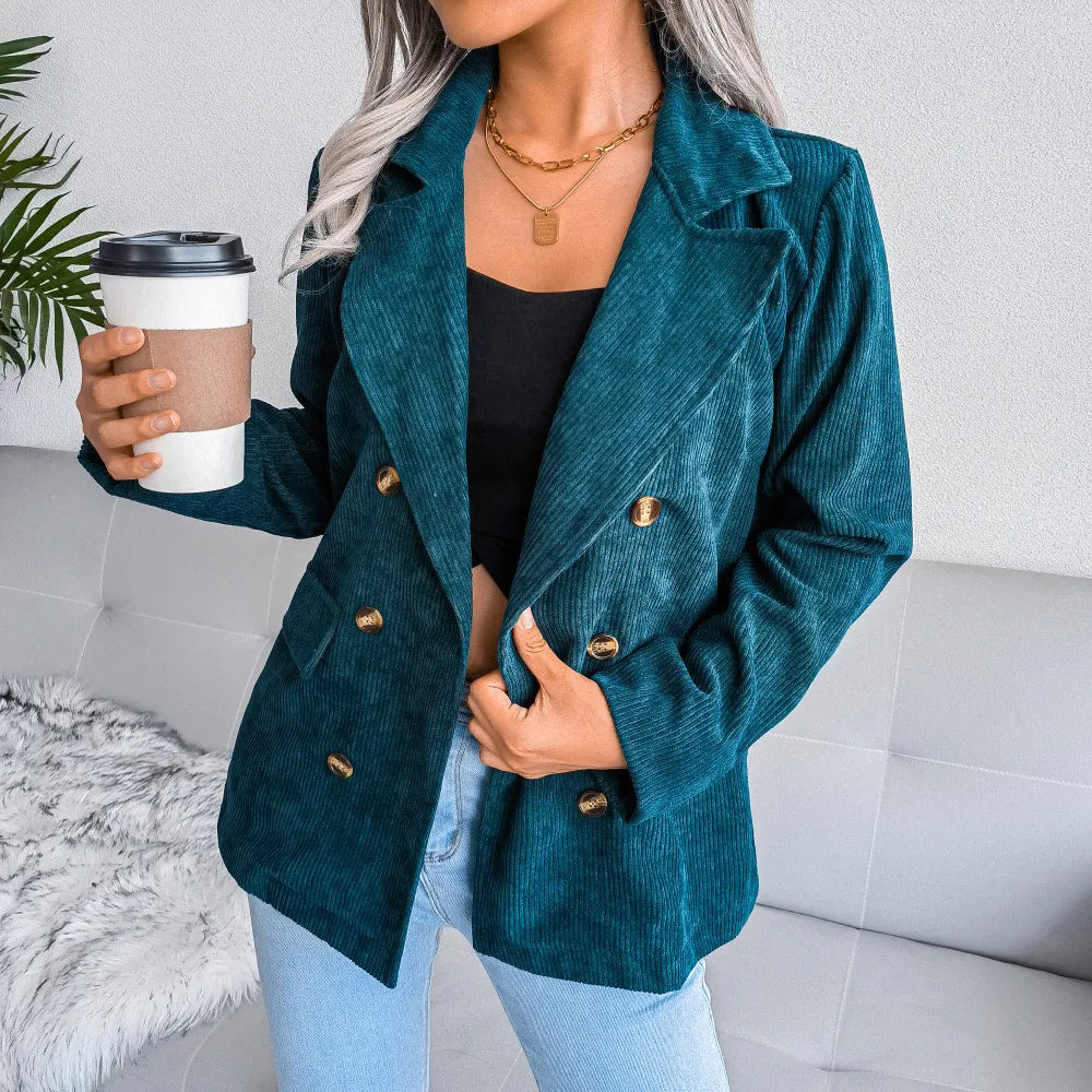 Isabella - Ribfluwelen blazer