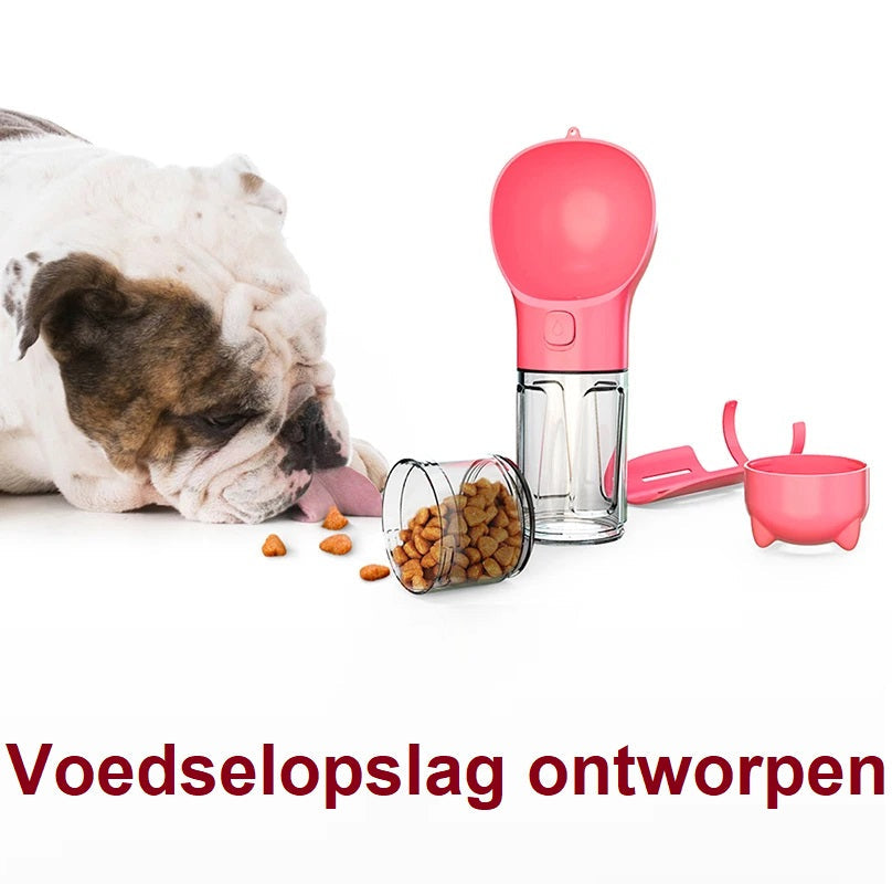 Multifunctionele Waterfles voor Honden - Drinken en Opslag in Eén