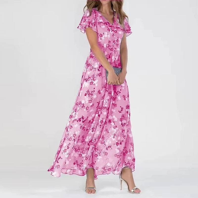 Elegante midi-jurk met flatterende pasvorm en tijdloze uitstraling