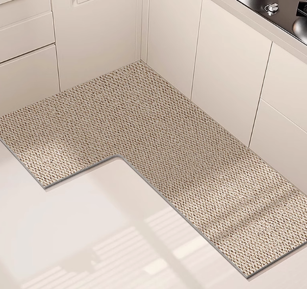 Douchemat SoftCorner - L-vormig Pluche Ontwerp, Absorberend en Antislip