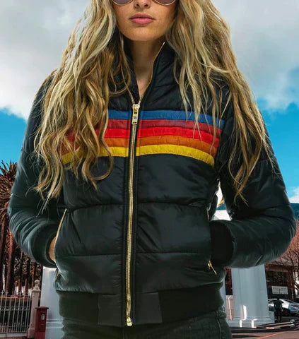 Aurélie | Warme winterjas dames met retro urban look
