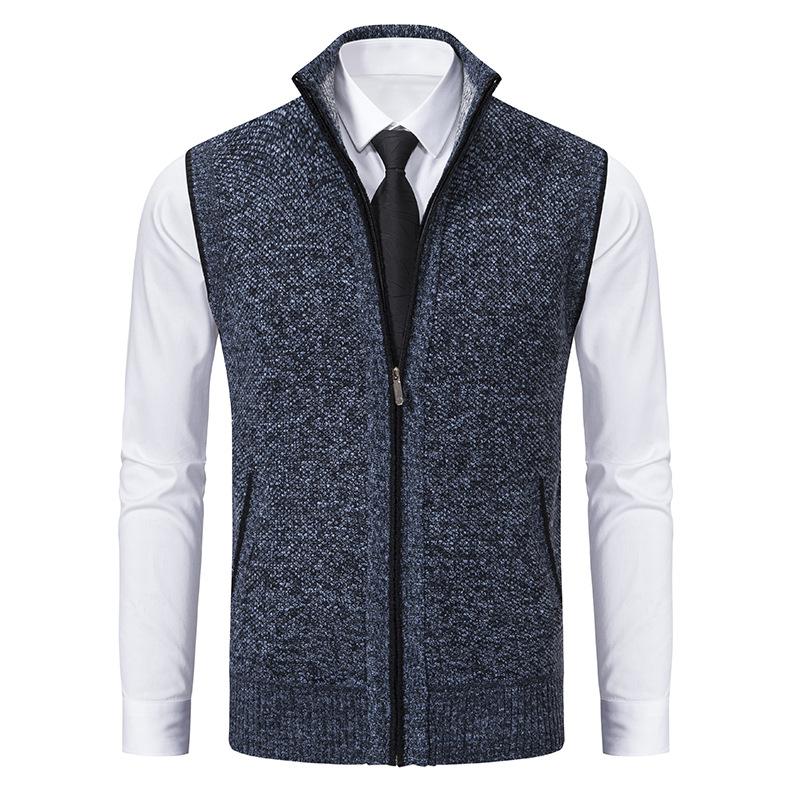 Bastiaan | Stijlvolle ademende herfst bodywarmer voor heren van premium breistof met klassiek ontwerp