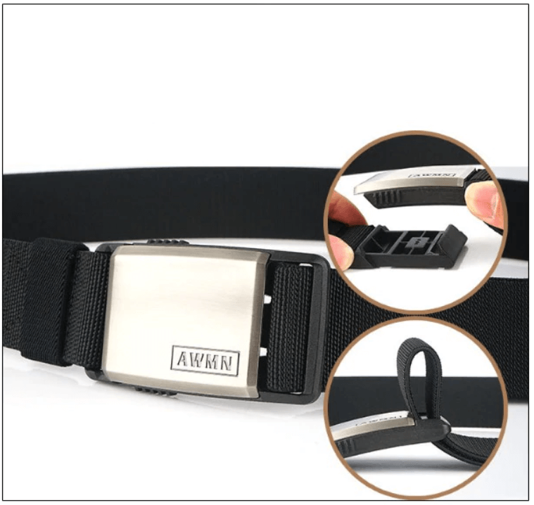 Magnetische riem in militaire stijl