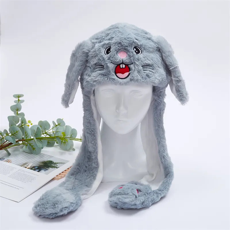 Schattige Muts met Bewegende Oortjes - BunnyBounce Hat voor de Winter