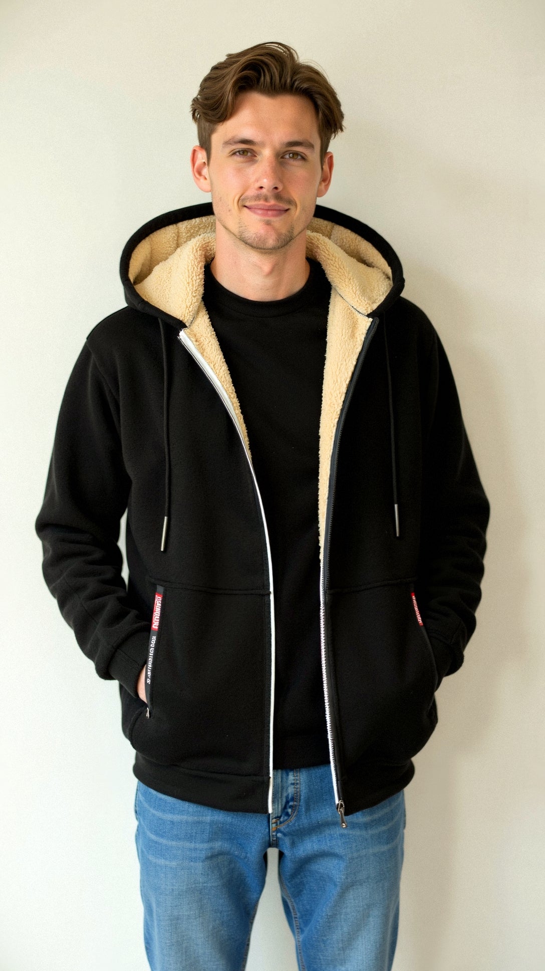 Sven | Hoodie met warme voering voor heren